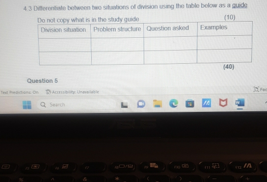 Solved: 4.3 Differentiate between two situations of division using the ...