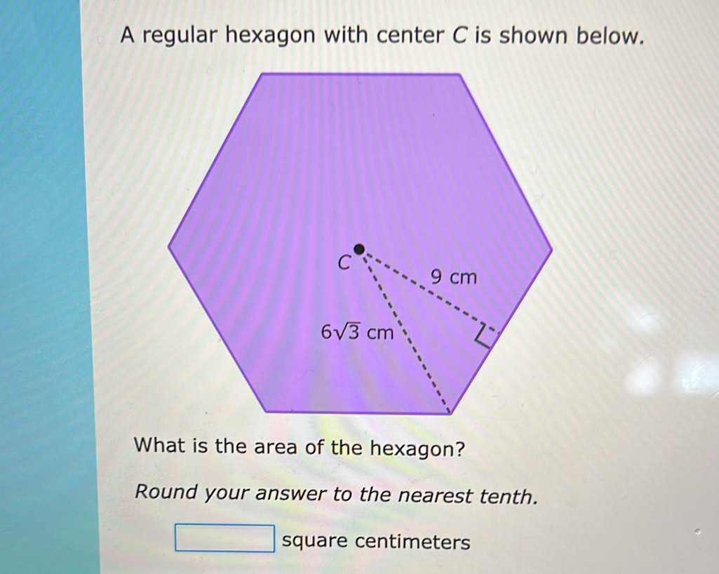 Solved: A regular hexagon with center C is shown below. What is the ...
