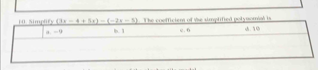 the simplified polynomial is