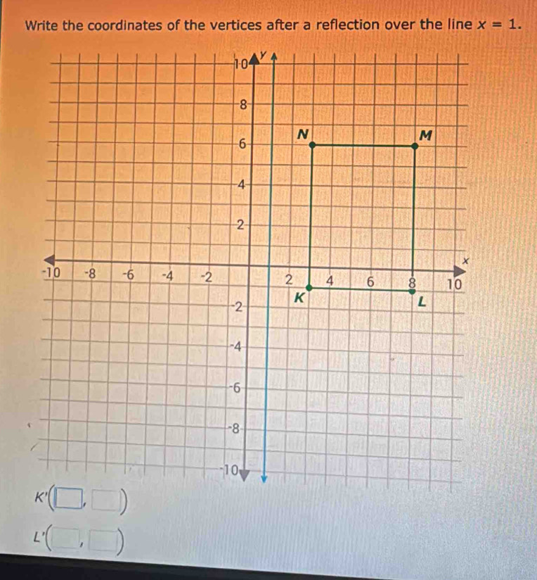 x=1.
L'(□ ,□ )