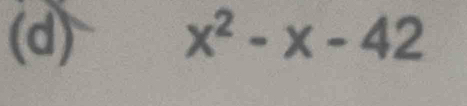 x^2-x-42