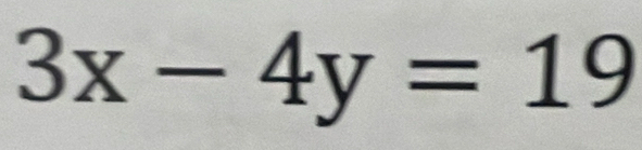 3x-4y=19