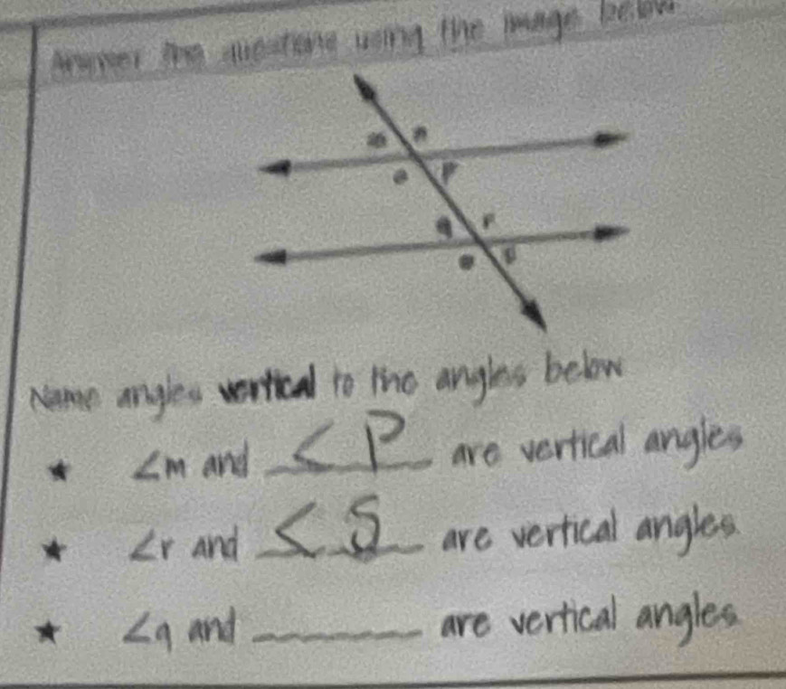 a
∠ M and_
∠ r and_
∠ _9 and_ 

_ 
_