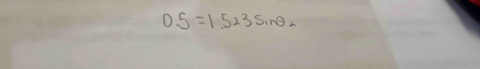 OS=1.523sin θ _2