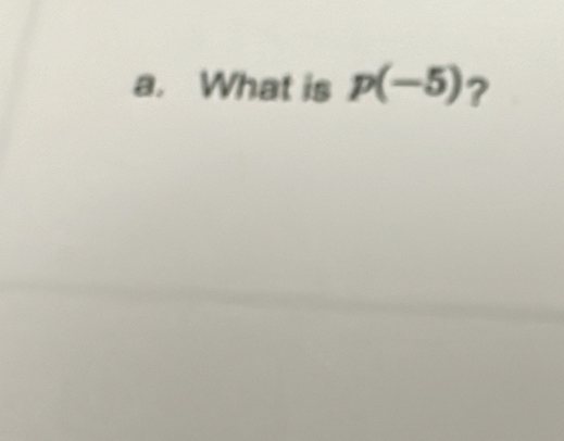 What is p(-5) ?