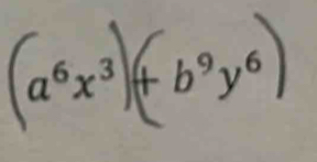 a^6x^3 +b^9y^6