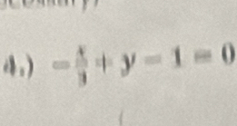 ) - x/3 +y-1=0