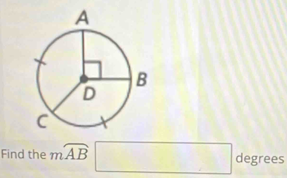 Find the mwidehat AB □ degrees