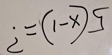 sumlimits Y=(1-x)^2