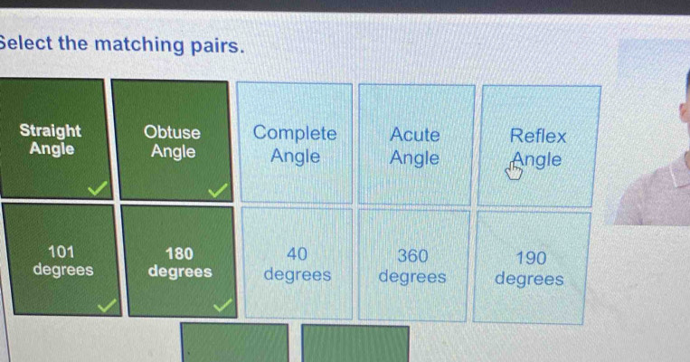 Select the matching pairs.