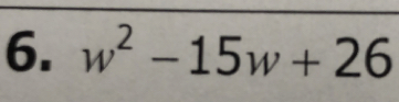 w^2-15w+26