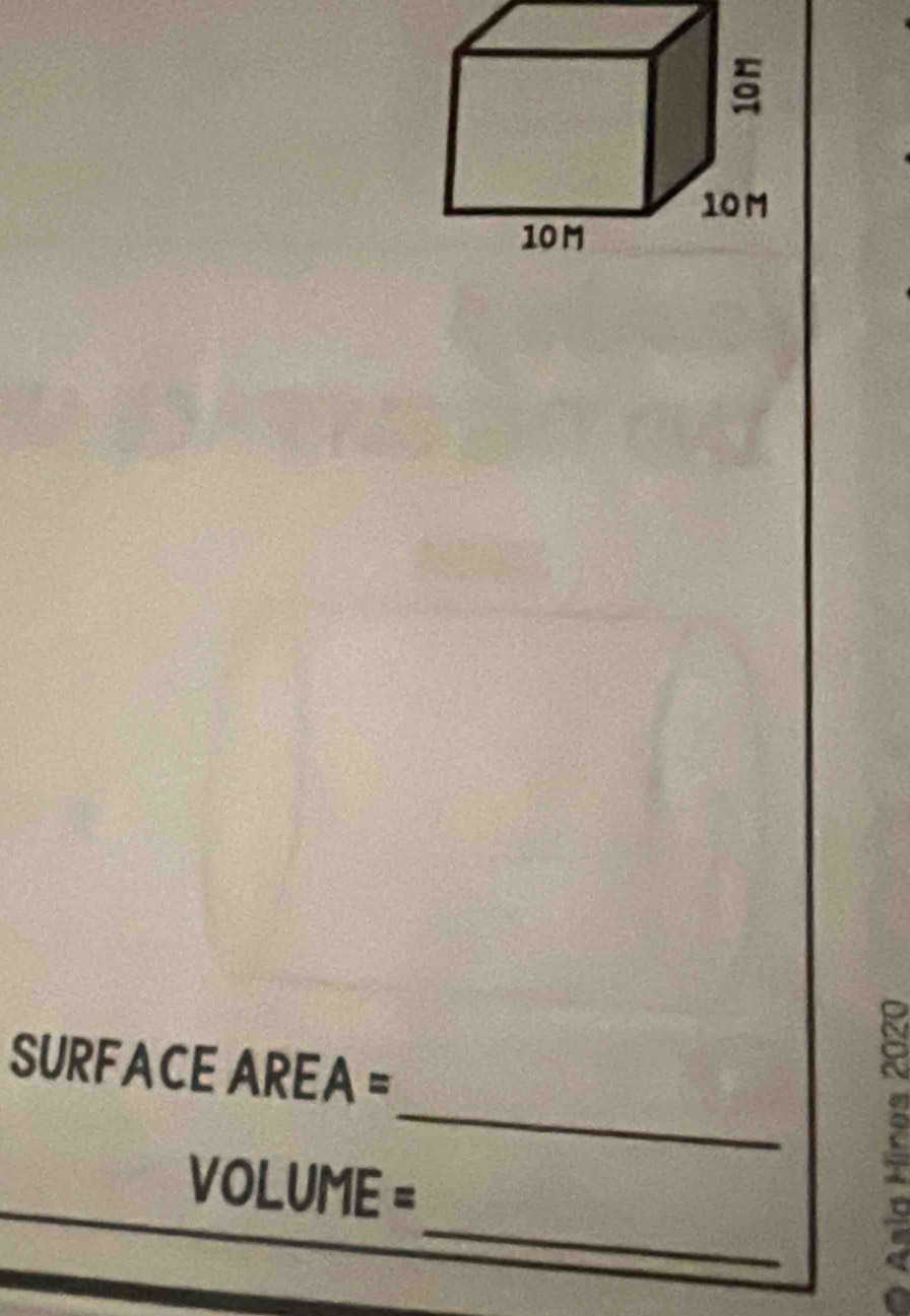 SURFACE ARE A=
_ 
v a ∠ UME=