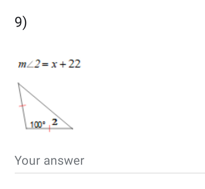 m∠ 2=x+22
Your answer