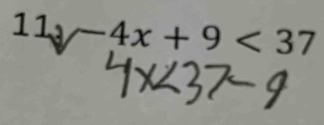 11y-4x+9<37</tex>