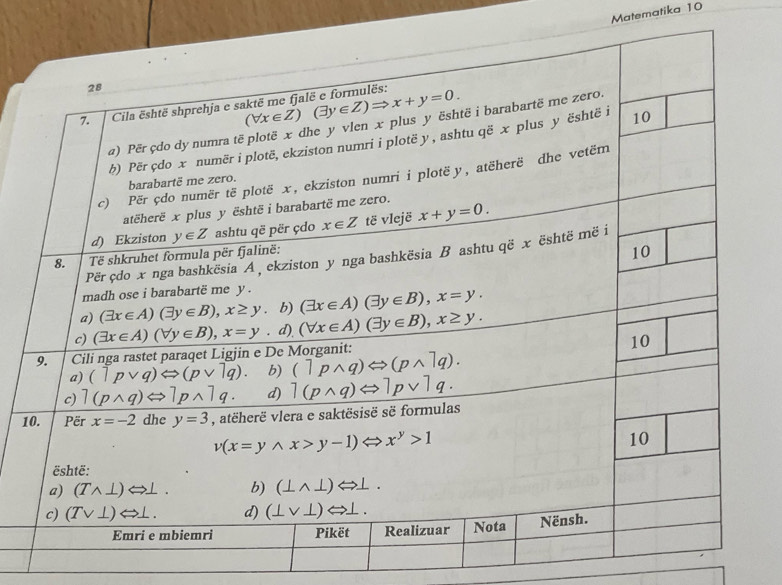 Matematika 10
1