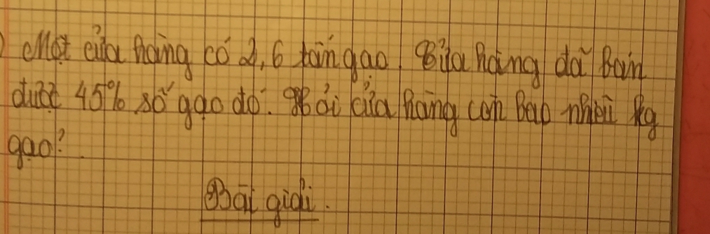 clot eua fhoing có d, 6 tongao Qia hong doi Bain 
duce 409% 6 xó ggo dó. g di Qia hang (on Bao mei ng 
goo? 
Bha qig