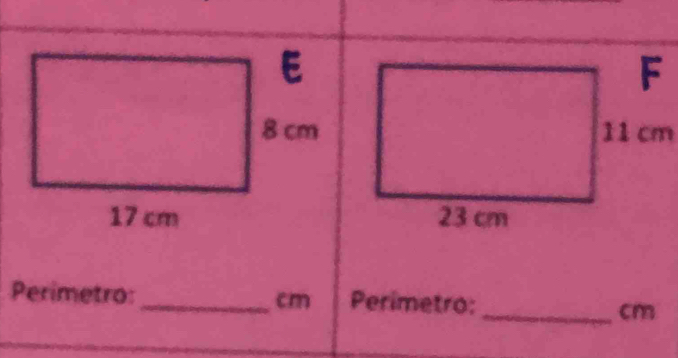 11 cm
cm
Perimetro:_ Perimetro:_ cm