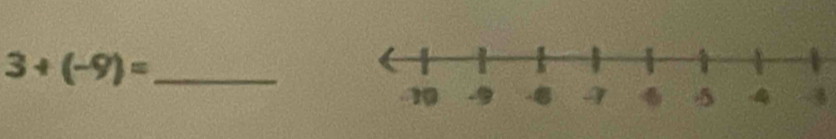 3+(-9)= _ 
3