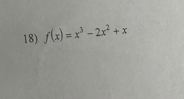 f(x)=x^3-2x^2+x