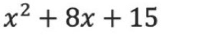 x^2+8x+15