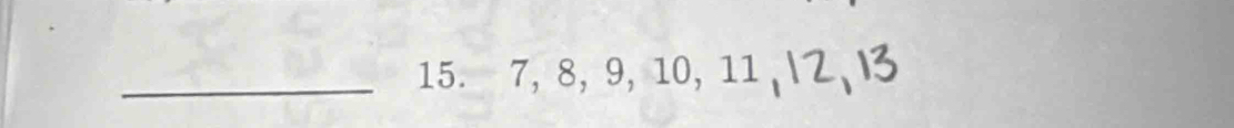 7, 8, 9, 10, 11, | 2, I