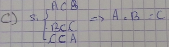 () Si=frac SBlB CCAendarray.  Rightarrow B=C