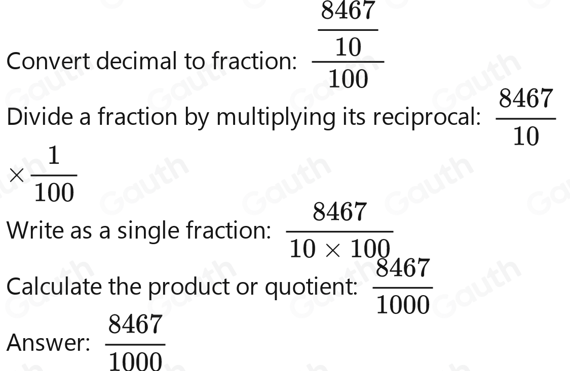 Solved: 846.7/ 100= [Math]