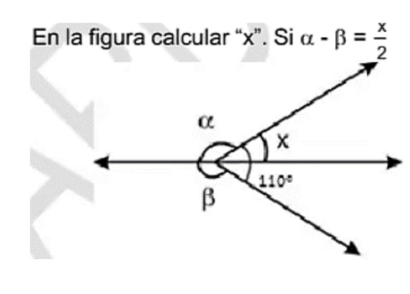 En la figura calcular “x”. Si alpha -beta = x/2 