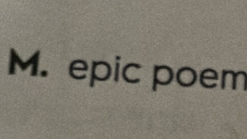 epic poem