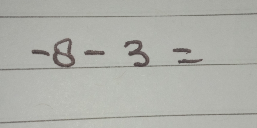 -8-3=