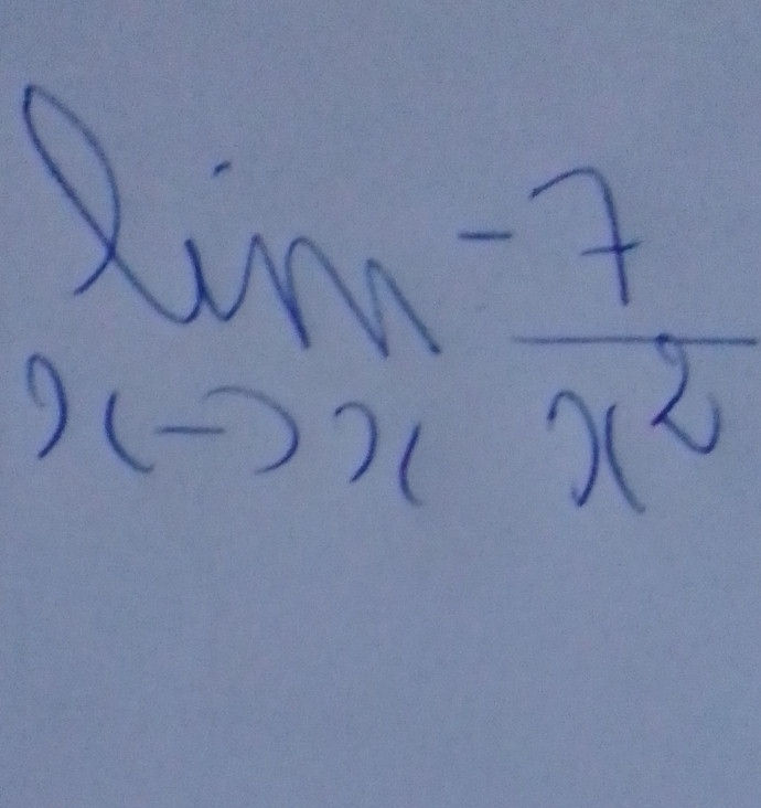 limlimits _xto 2 (-7)/x^2 