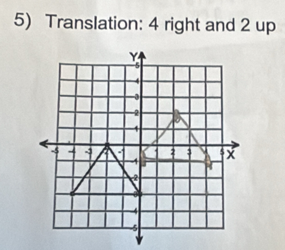 Translation: 4 right and 2 up