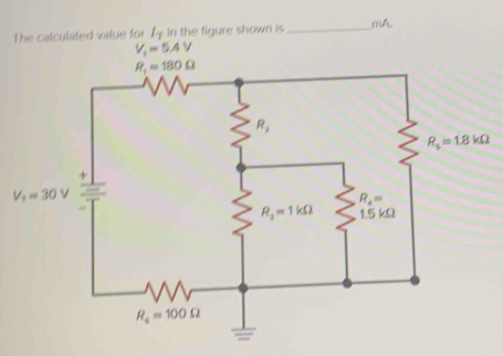 for I4 in the figure shown is _mA