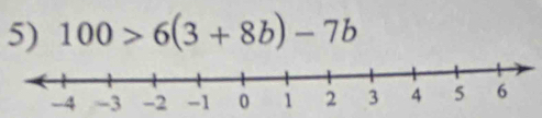 100>6(3+8b)-7b