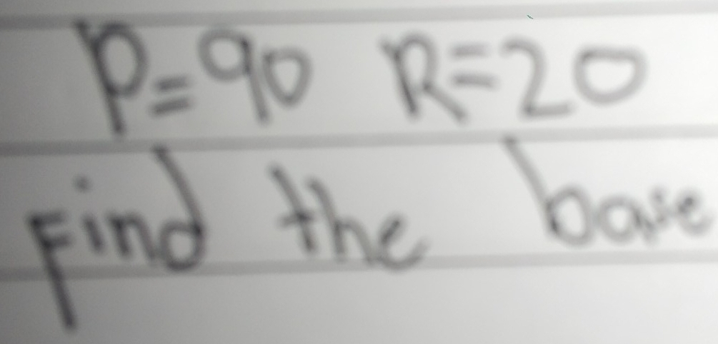 P=90R=20
Find the lose