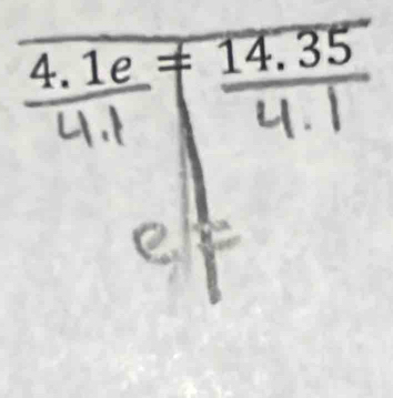 4. 1e = 14.35
1
a