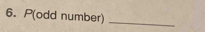 P(odd number)_