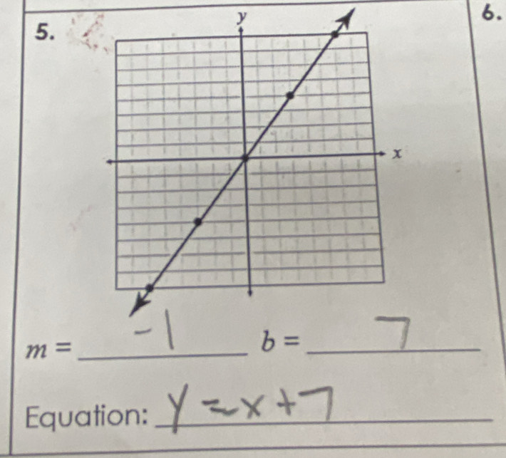 y
6.
m= _
b =._ 
Equation:_