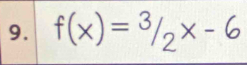 f(x)=3/2x-6