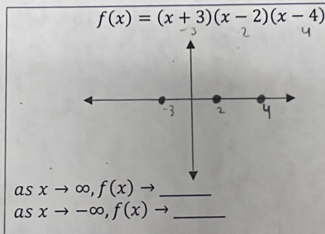 f(x)=(x+3)(x-2)(x-4)
_ asxto ∈fty ,f(x)
asxto -∈fty , f(x) _