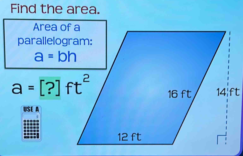 Find the area.