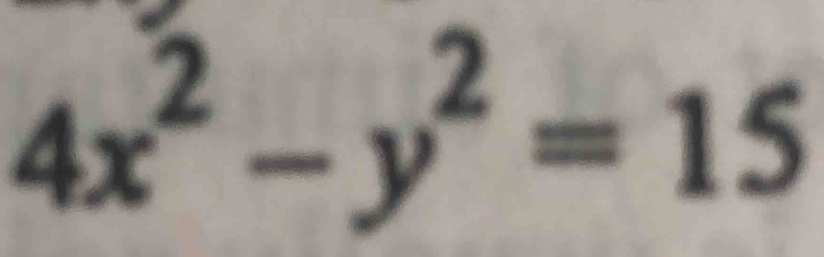 4x^2-y^2=15