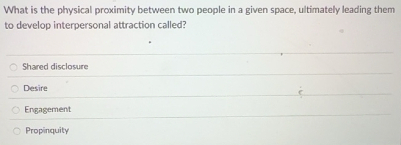 Solved: What is the physical proximity between two people in a given ...