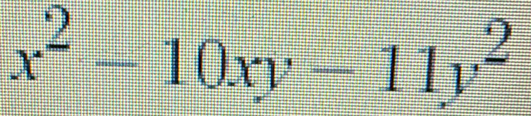 x^2-10xy-11y^2