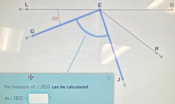 m∠ JEG=□°