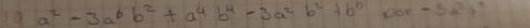 19a^2-3a^6b^2+a^4b^4-3a^2b^2+b^0 por-5a^2t^2