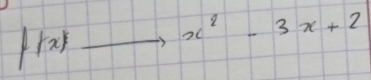 f(x)to x^2-3x+2