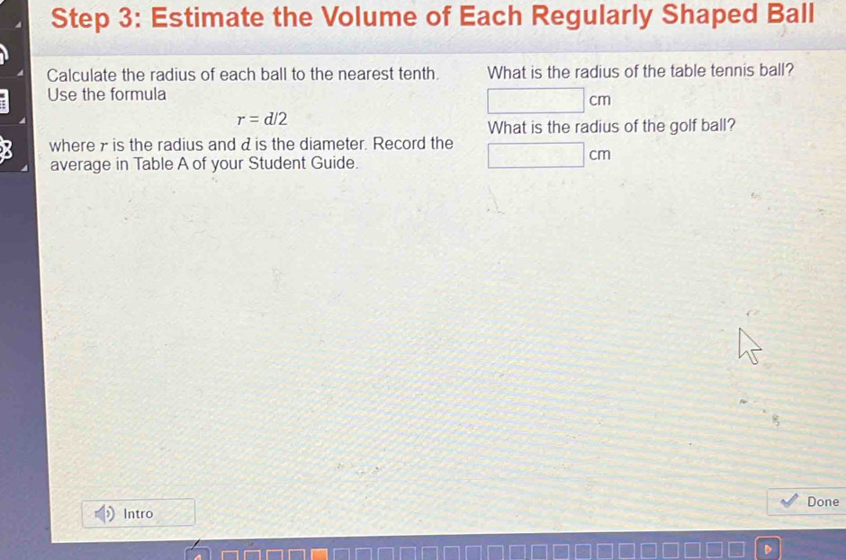 Solved: Estimate the Volume of Each Regularly Shaped Ball Calculate the ...