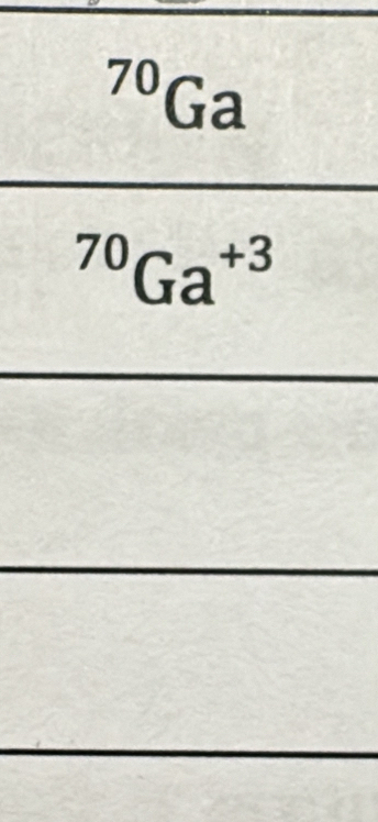 ^70Ga^(70)Ga^(+3)