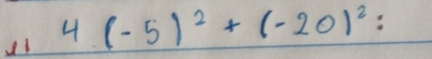 4(-5)^2+(-20)^2=